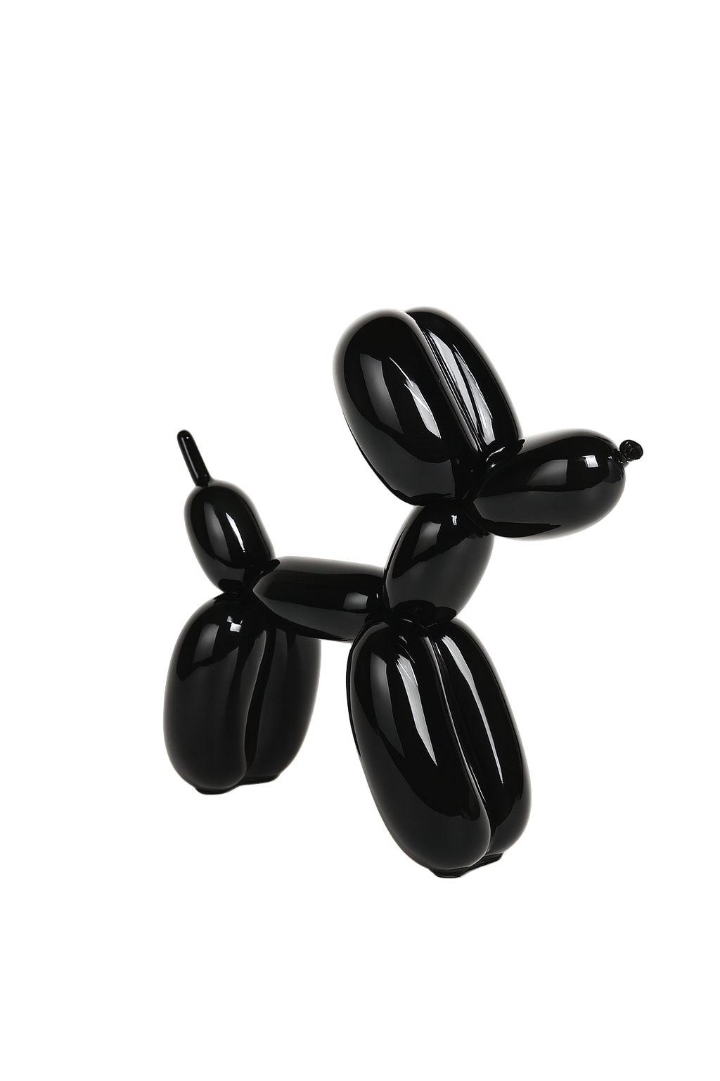 Black Medium Balloon Dog