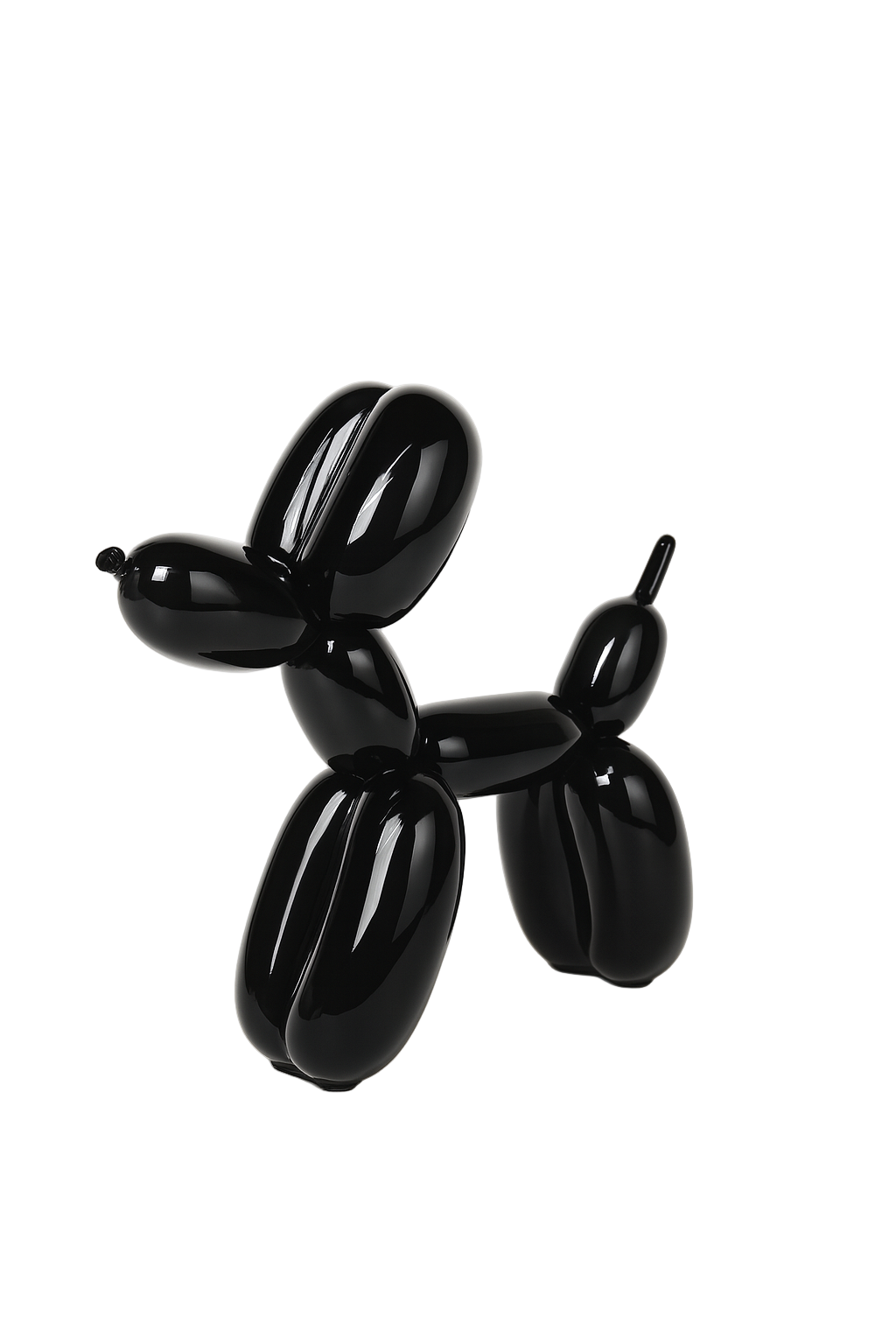 Black Medium Balloon Dog