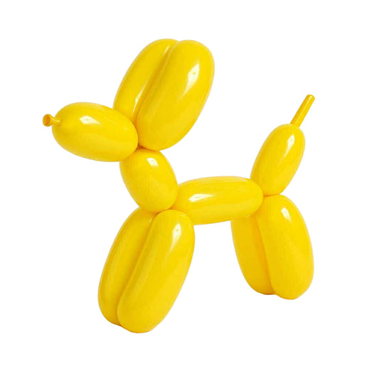 Yellow Medium Balloon Dog