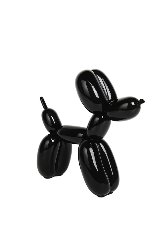 Black Medium Balloon Dog